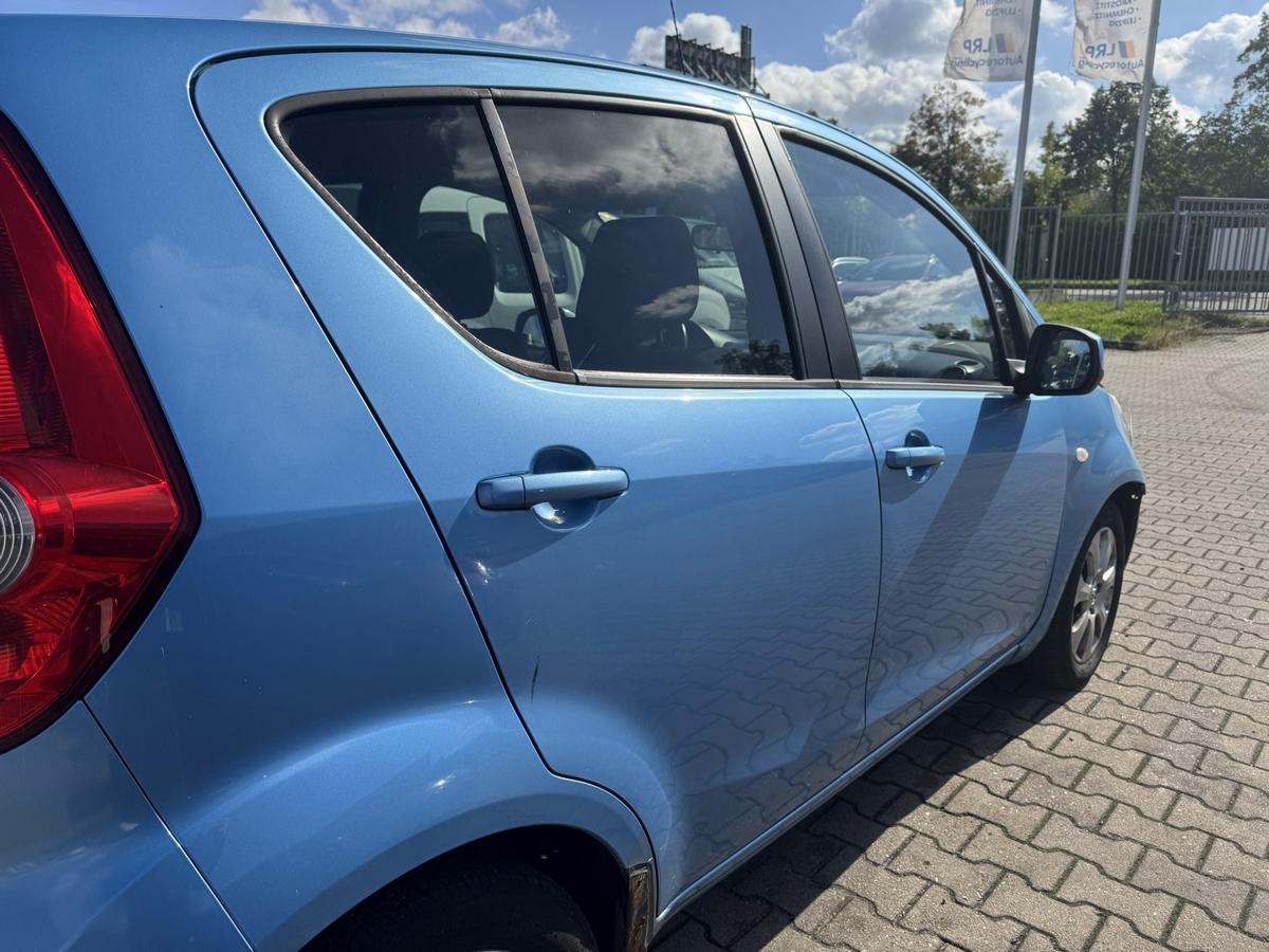 Opel Agila B original T&uuml;r hinten rechts GBW Marokkoblau met manuelle Fensterheber Rohbau Bj.2008
